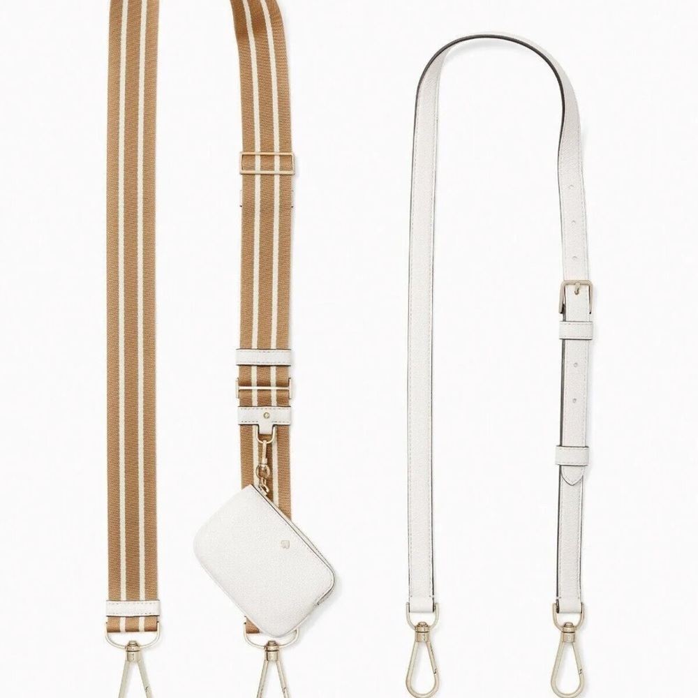 New Kate Spade Rosie Large Crossbody Pebbled Leather Parchment - Picture 2 of 16